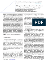 Design and Simulation of Temperature Rise in A Distribution Transformer