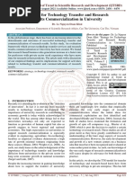 Strategy For Technology Transfer and Research Results Commercialization in University