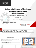 University School of Business Bachelor of Business Administration