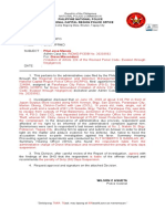 Ex-Parte, Cover Memo PCPL Jose Manalo 224684 RIDMD-PCEIB No. 20203562