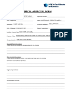 Chemical Approval Form - Polintek Stop Leak