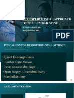 Retroperitoneal Approach To The Lumbar Spine Updated