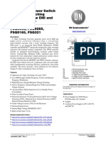 Green Mode Power Switch For Valley Switching Converter - Low EMI and High Efficiency FSQ0365, FSQ0265, FSQ0165, FSQ321