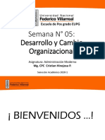 Semana 5 - Desarrollo y Cambio Organizacional