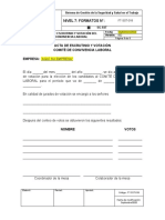 FT-SST-018 Formato de Acta de Escrutinio y Votación Del Comité de Convivencia Laboral