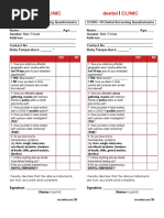 Dental Clinic Covid-19 Forms