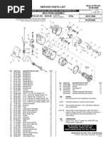 Service Parts List: Catalog No