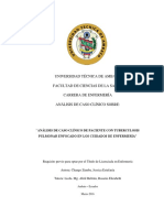 Análisis de Caso Clínico de Paciente Con Tuberculosis Pulmonar Enfocado en Los Cuidados de Enferm