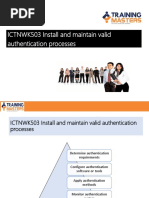 ICTNWK503 Install and Maintain Valid Authentication Processes