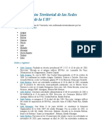 Conformación Territorial de Las Sedes Principales de La UBV