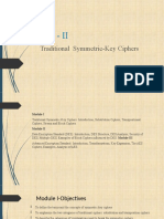 Unit - Ii: Traditional Symmetric-Key Ciphers