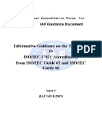 Transformation From GUIDE 62 - 66 To ISO 17021