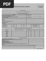 Office of The Senior Civil Judge, Orakzai: Application Form