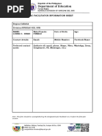 Form 2 - LAC Facilitator Information Sheet