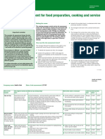 Example Risk Assessment For Food Preparation, Cooking and Service