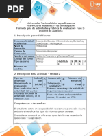 Guía de Actividades y Rúbrica de Evaluación - Fase 3 - Realizar Informes de Auditoria