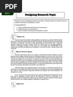 Designing Research Topic & Research Title