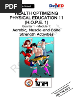 Health Optimizing Physical Education 11 (H.O.P.E. 1) : Aerobic, Muscle-And Bone Strength Activities