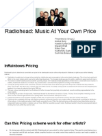 Radiohead: Music at Your Own Price: Presented by Group 2