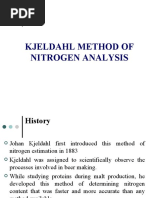 Kjeldahl Method of Nitrogen Analysis