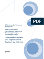 Assignment 4 Failure and Degradation of Engineering Materials