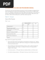 Accreditation Policies and Procedures Manual: Table D-2. Personnel