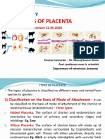 Types of Placenta: VAN-608 Embryology