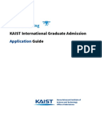 KAIST Application Guidelines