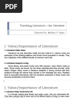 Teaching Literature - An Overview REPORT