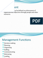 Module 1 - Overview of Management