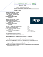 Cantigas de Amigo Ficha de Trabalho Autocorretiva