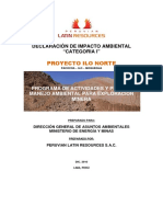 Declaración de Impacto Ambiental-Ilo-Norte-Peruvian Latin Resource Sac - 2010