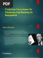 Corporate Governance in Financing and Banking in Bangladesh