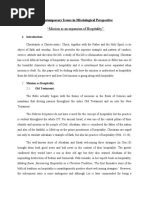 "Mission As An Expansion of Hospitality": Contemporary Issues in Missiological Perspective