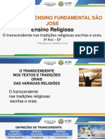 Aula 8º Ano EF - Ensino Religioso - O Transcendente Nas Tradições Escritas e Orais - 25-08