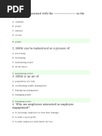 HRM - MCQ With Answers