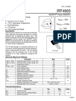 Advanced Process Technology Ultra Low On-Resistance Dynamic DV/DT Rating 175°C Operating Temperature Fast Switching P-Channel Fully Avalanche Rated