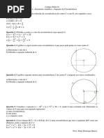 Lista 4 GA Equação Da Circunferência