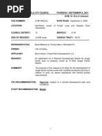 Forest Lane Rezoning