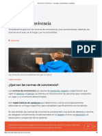 Normas de Convivencia - Concepto, Características y Ejemplos