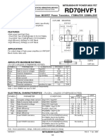 RD70HVF1: Mitsubishi RF Power Mos Fet