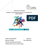 Actividad 2.2 Investigación Del Rol y Evaluación Del Gestor Deportivo