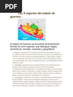 Las 8 Regiones Del Estado de Guerrero