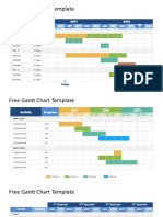 Free Gantt Chart PowerPoint Templates