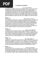 Lochinvar Summary Stanza - 1