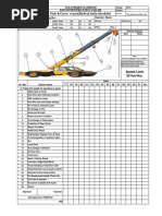 8 B Pick and Carry Hydra Crane Daily Checklist