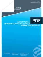 I-QAC-053100.19 ITP Pekerjaan Instalasi Pipeline (Onshore) Rev. B - Review