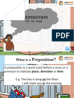 Preposition: BY: Mr. Nendy