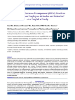 Does Human Resource Management (HRM) Practices Really Matter On Employee Attitudes and Behavior? - An Empirical Study