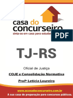 Apostila TJ Rs Oficial de Justica Coje e Consolidacao Normativa Leticia Loureiro